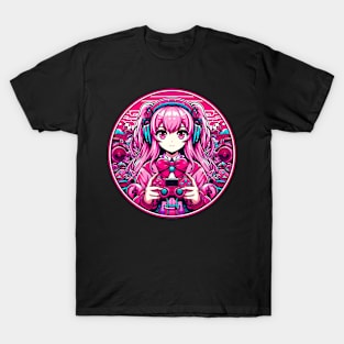 Gamer girl pink lovely T-Shirt